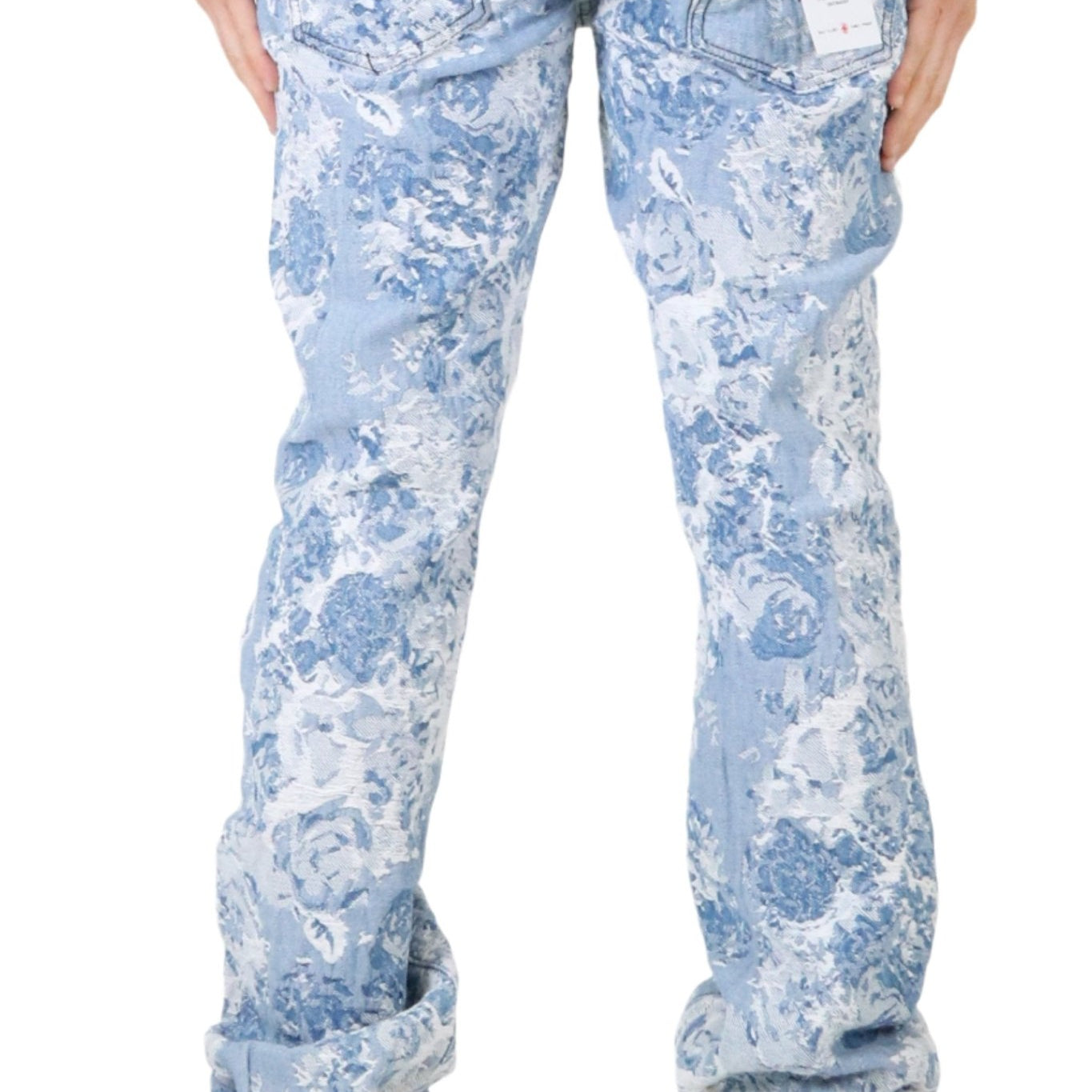 FLEX Men's premium jacquard flare stacked fit denim pants - Love to KleepMen's PantsKLEEPLove to Kleep