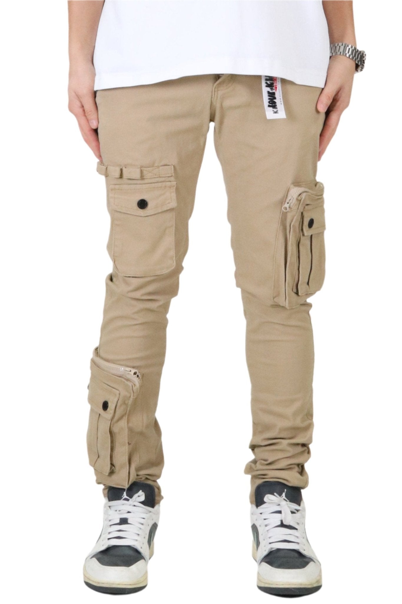 HEWIT Men's premium twill khaki cargo pants. - Love to KleepMen's PantsKLEEPLove to Kleep