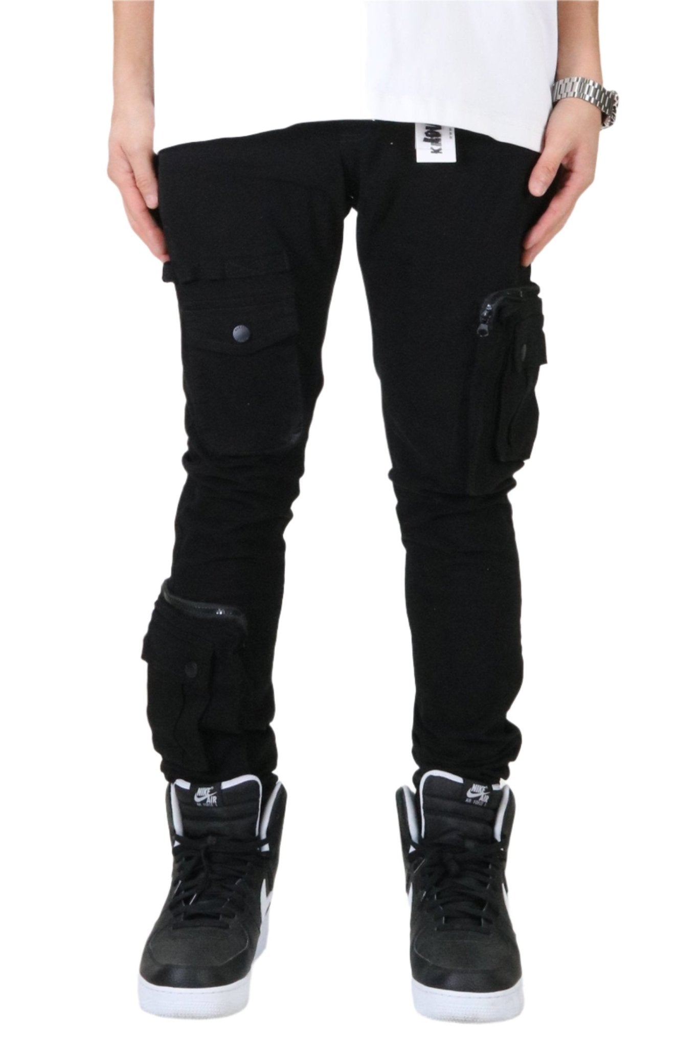 DOLCE Men's premium twill black cargo pants. - Love to KleepMen's PantsKLEEPLove to Kleep