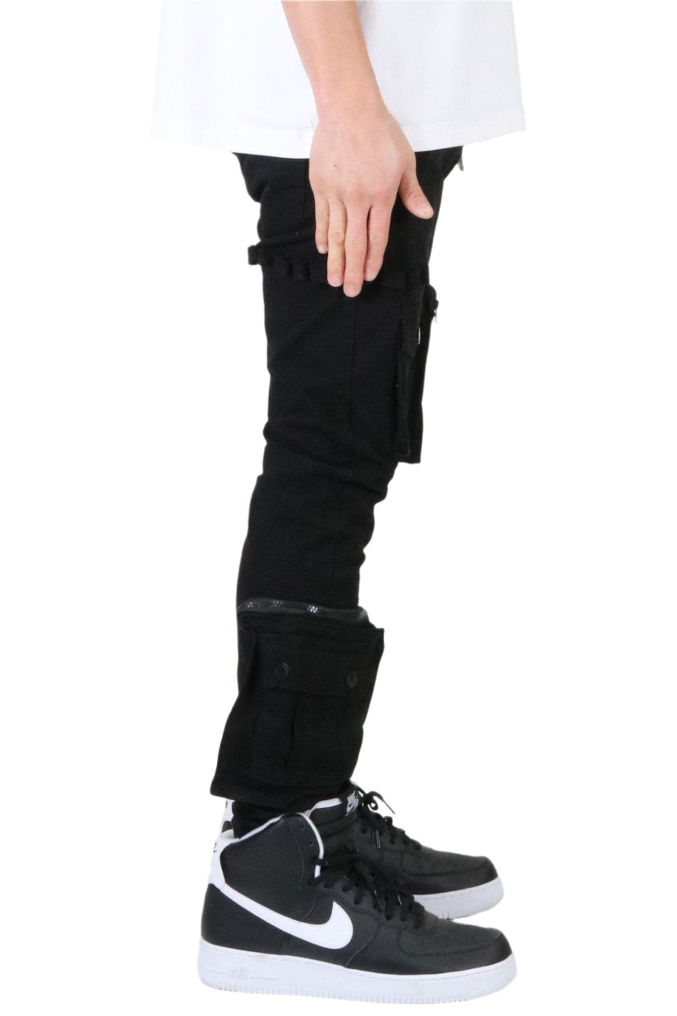 DOLCE Men's premium twill black cargo pants. - Love to KleepMen's PantsKLEEPLove to Kleep