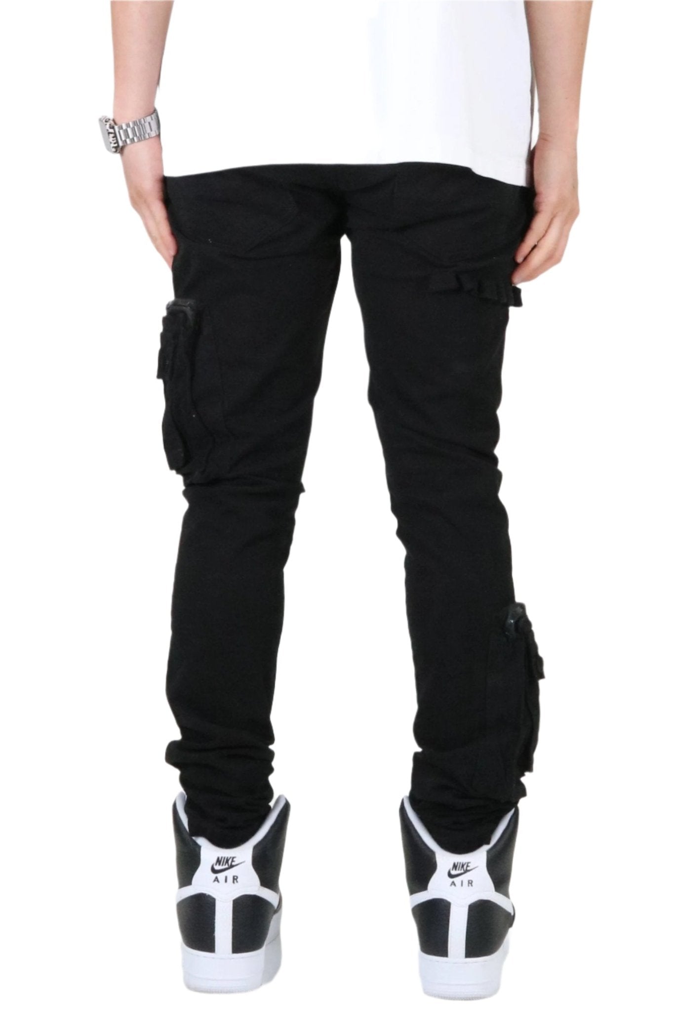 DOLCE Men's premium twill black cargo pants. - Love to KleepMen's PantsKLEEPLove to Kleep