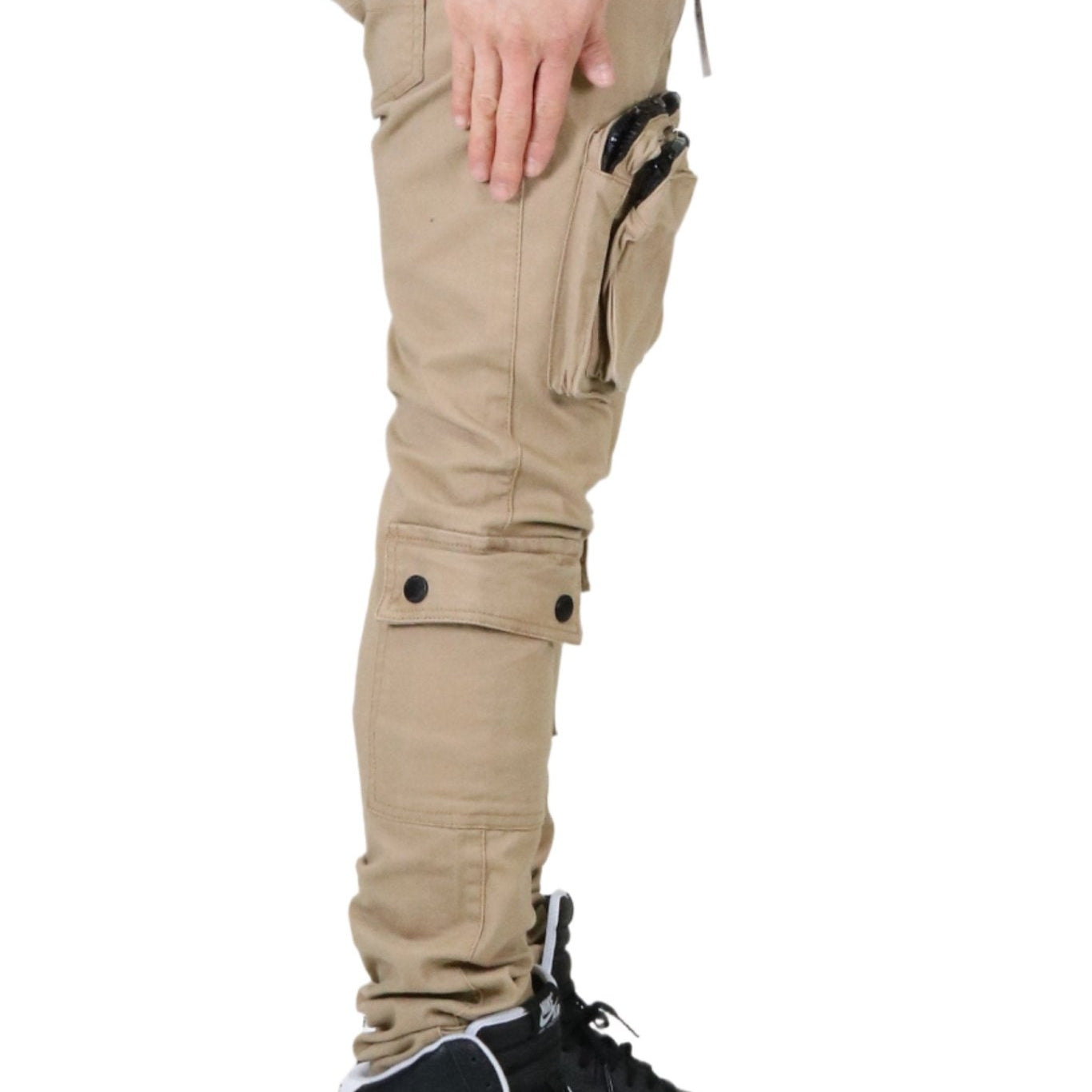 VENGE Men's premium twill khaki cargo pants. - Love to KleepMen's PantsKLEEPLove to Kleep