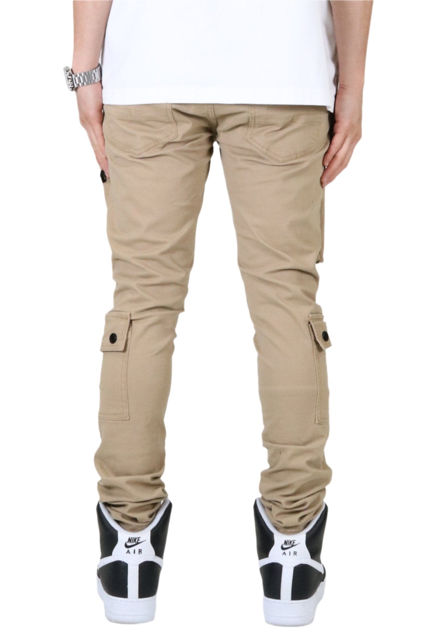 VENGE Men's premium twill khaki cargo pants. - Love to KleepMen's PantsKLEEPLove to Kleep