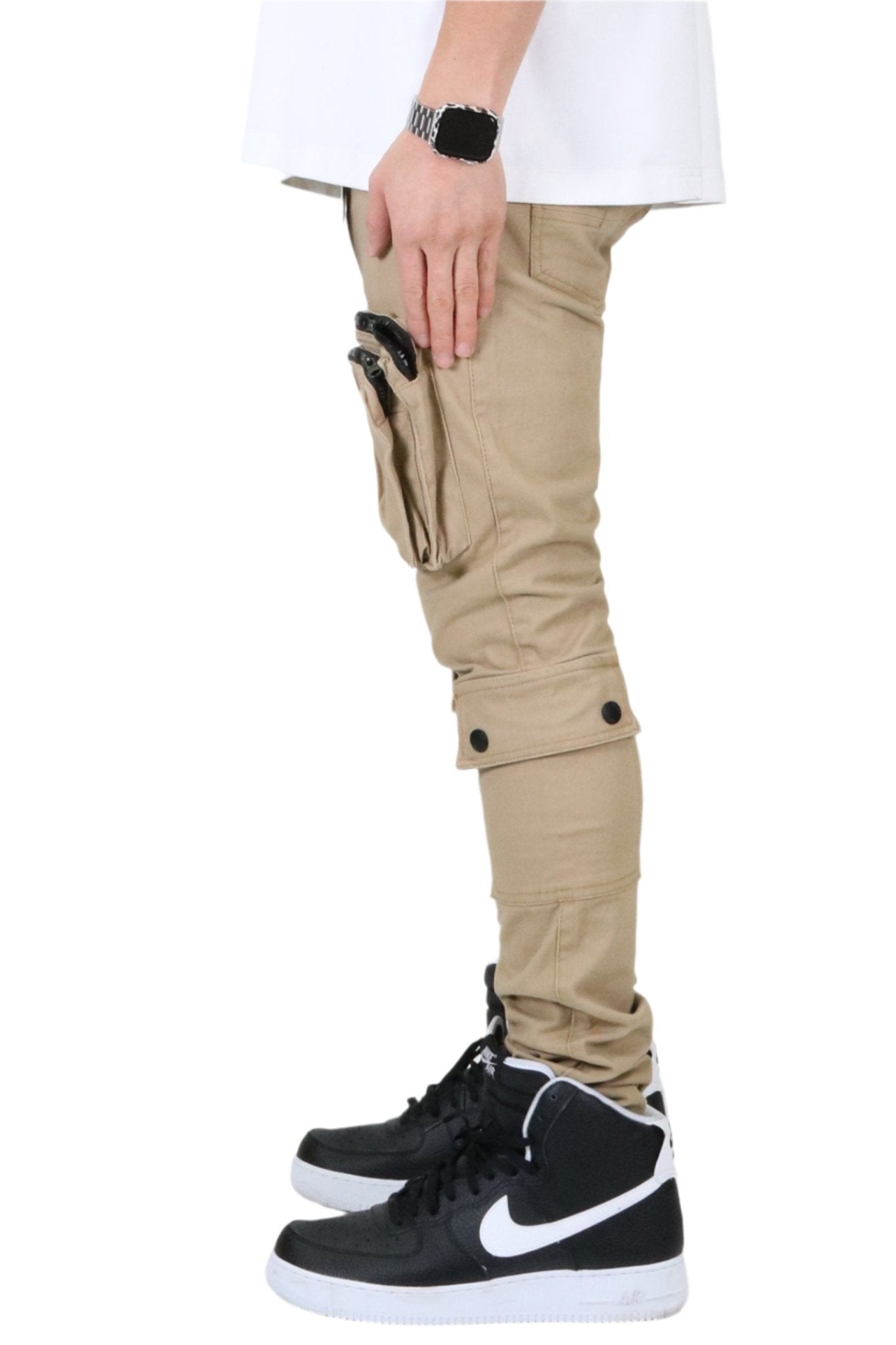 VENGE Men's premium twill khaki cargo pants. - Love to KleepMen's PantsKLEEPLove to Kleep