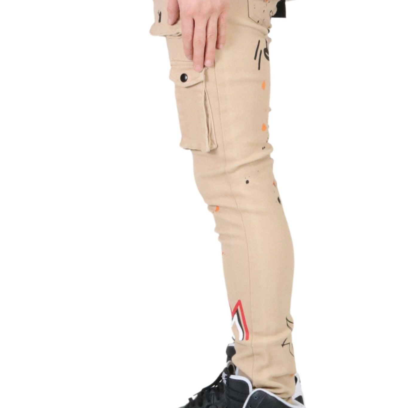 Bano Men's premium skinny twill cargo pants. - Love to KleepMen's PantsKLEEPLove to Kleep