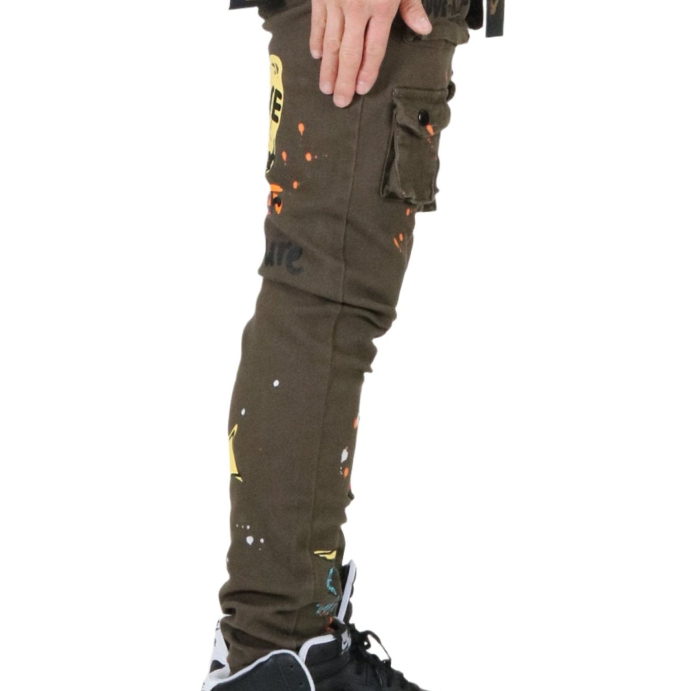 Zati Men's premium skinny twill cargo pants. - Love to KleepMen's PantsKLEEPLove to Kleep