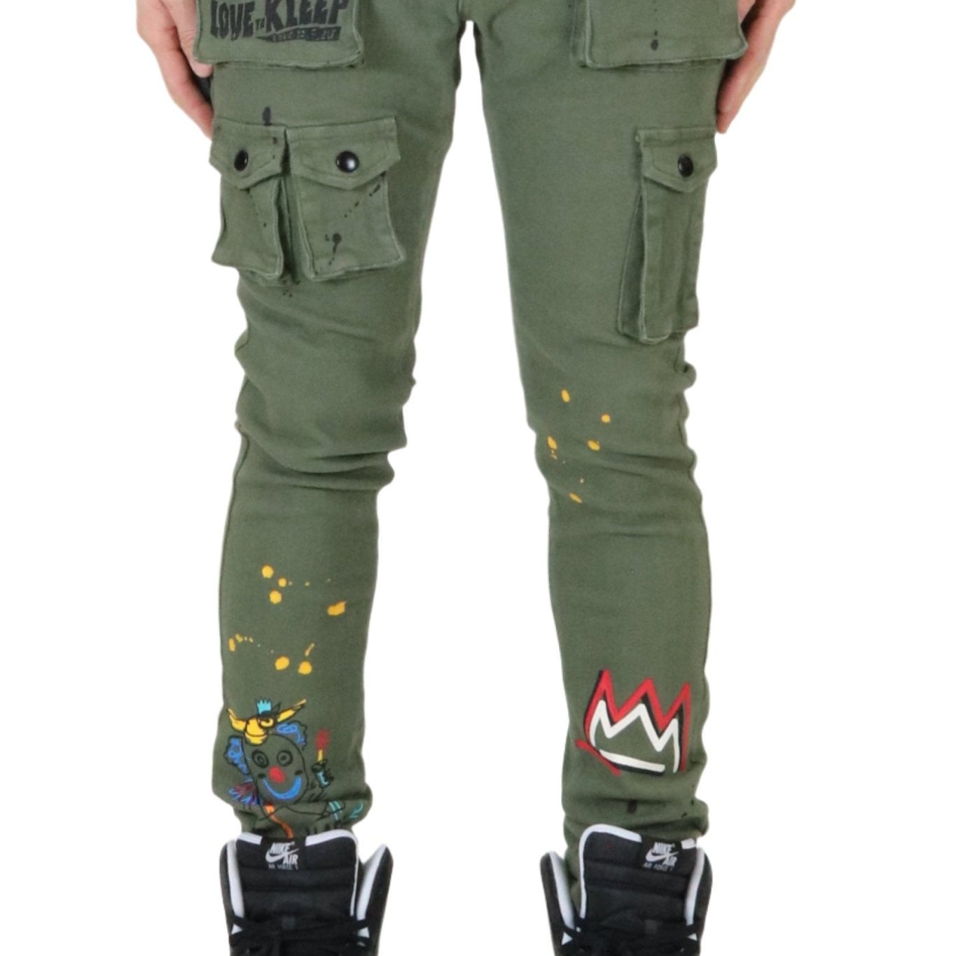 Jake Men's premium skinny twill cargo pants. - Love to KleepMen's PantsKLEEPLove to Kleep