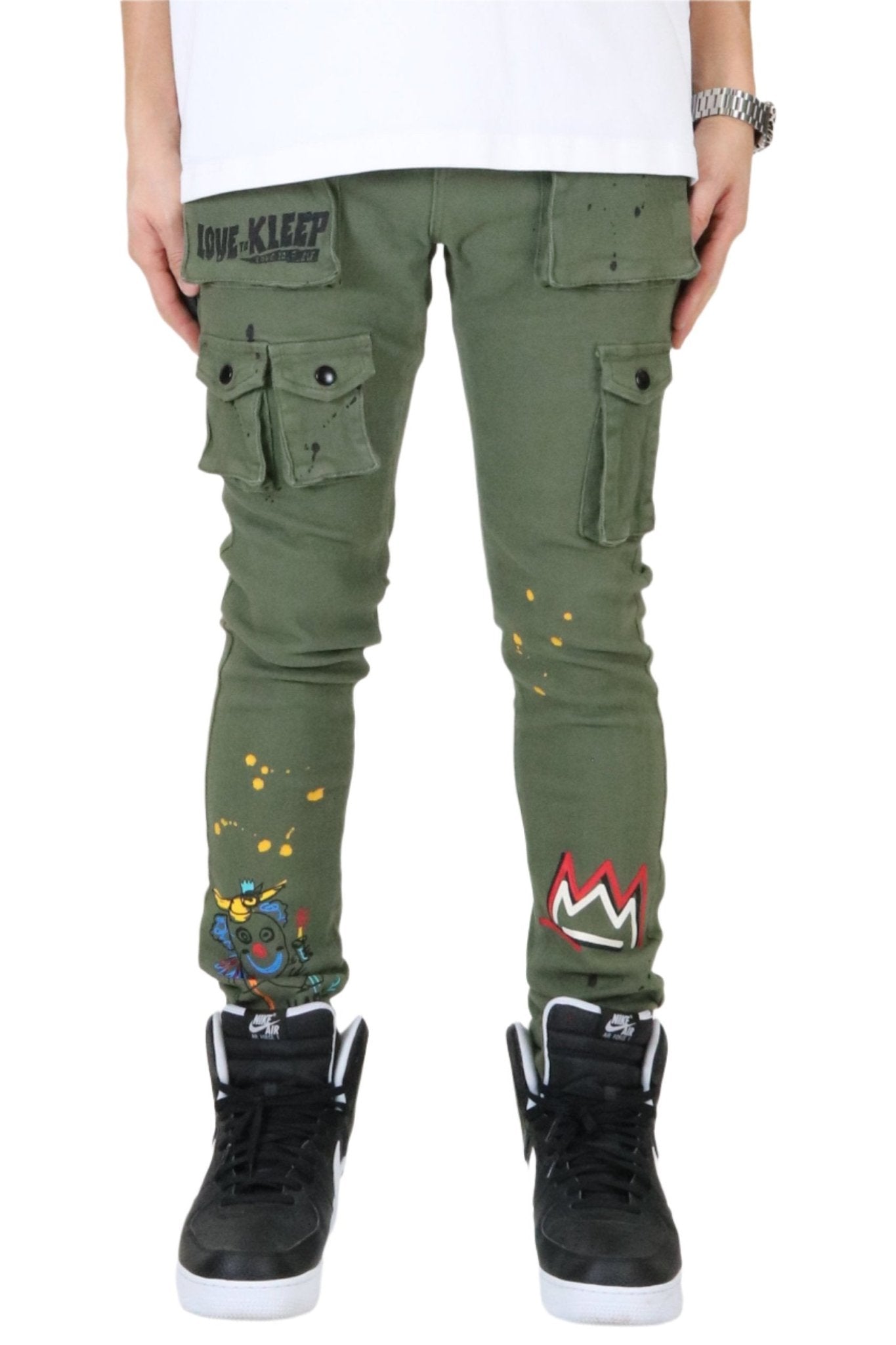 Jake Men's premium skinny twill cargo pants. - Love to KleepMen's PantsKLEEPLove to Kleep