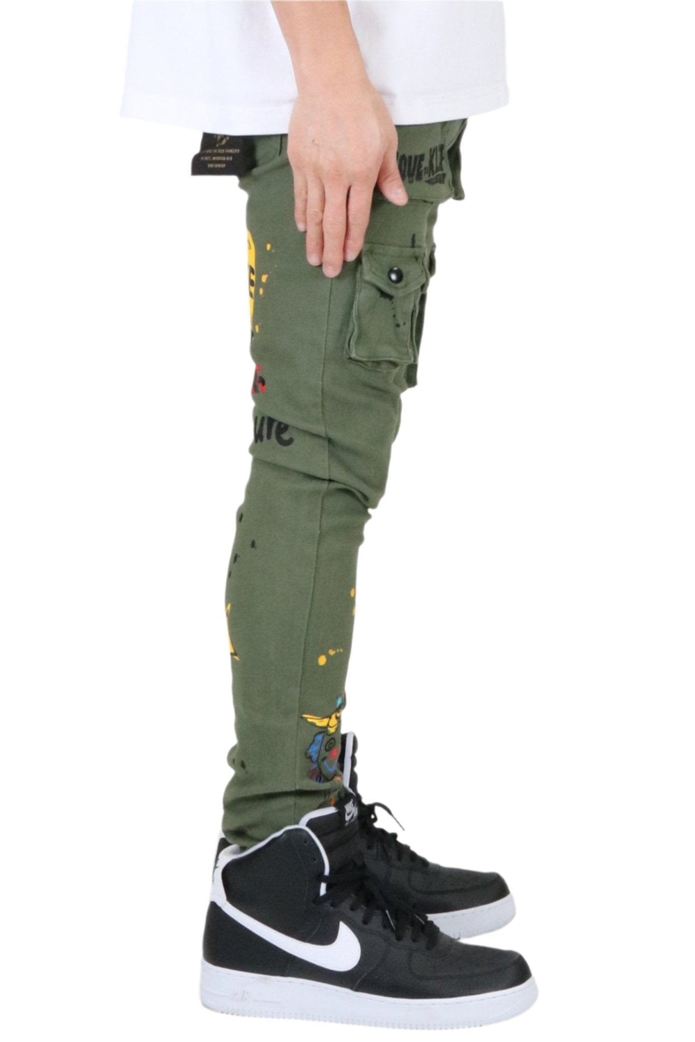 Jake Men's premium skinny twill cargo pants. - Love to KleepMen's PantsKLEEPLove to Kleep