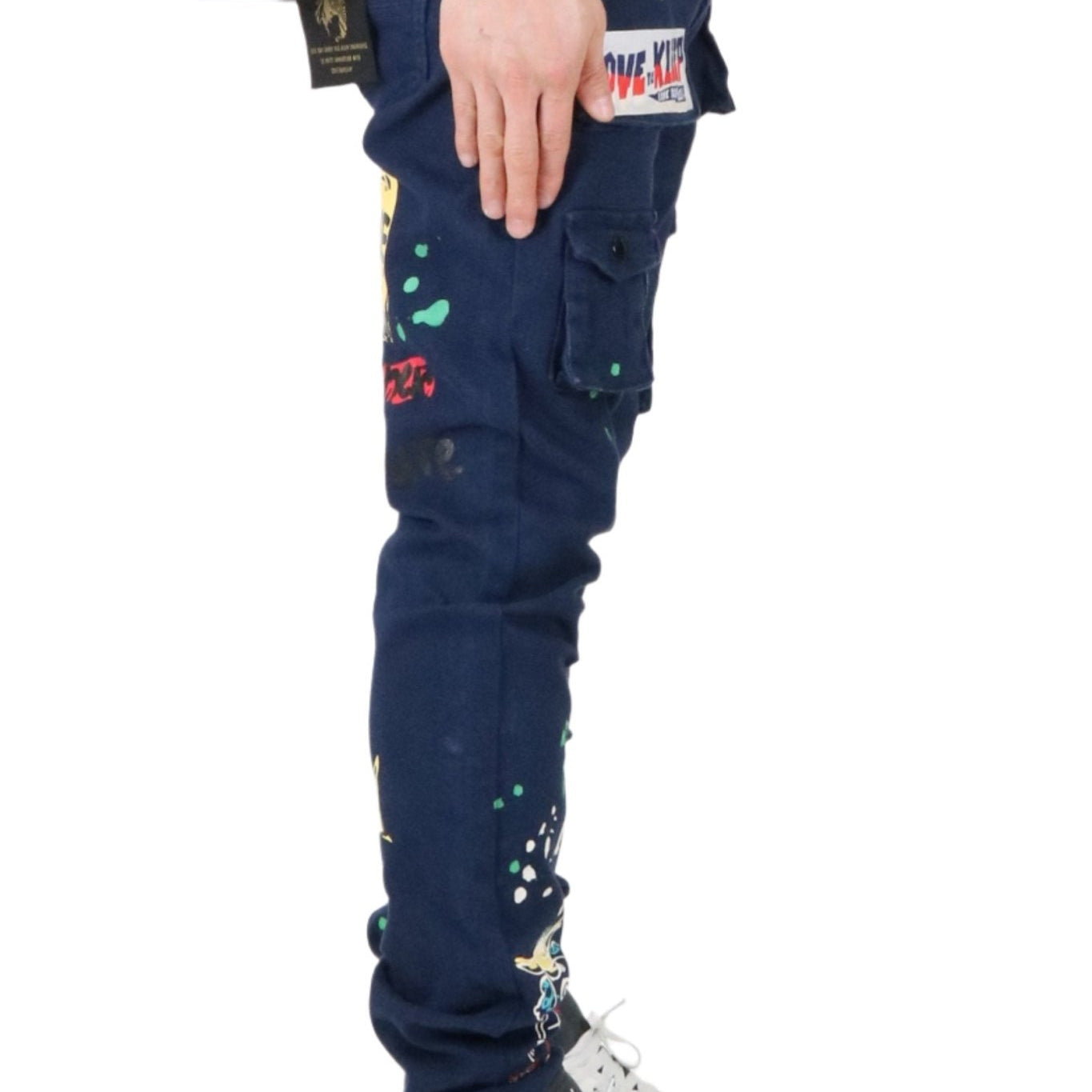 Rey Men's premium skinny twill cargo pants. - Love to KleepMen's PantsKLEEPLove to Kleep