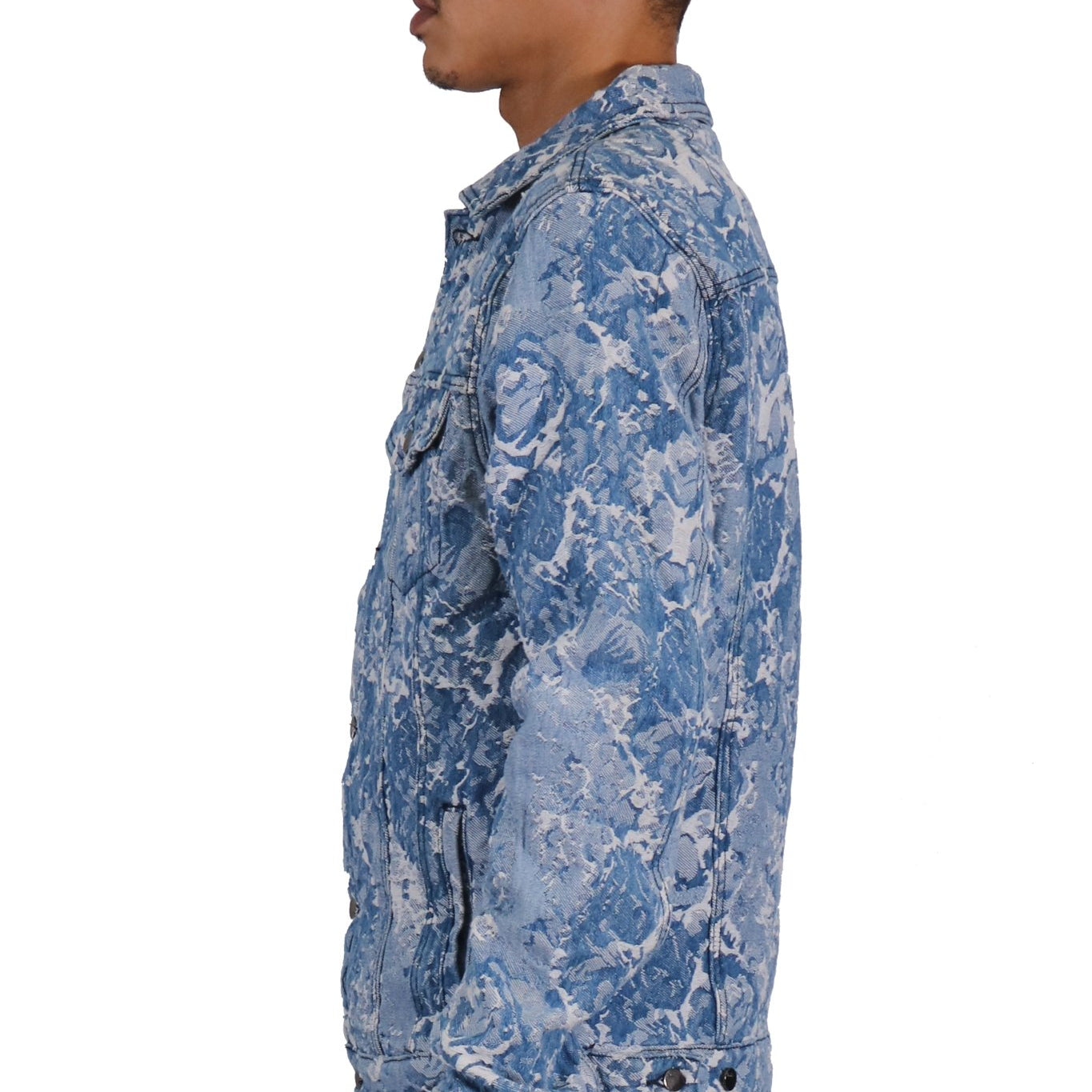 Flex Men's Jacquard Denim Jacket - Love to KleepMen's JacketKLEEPLove to Kleep