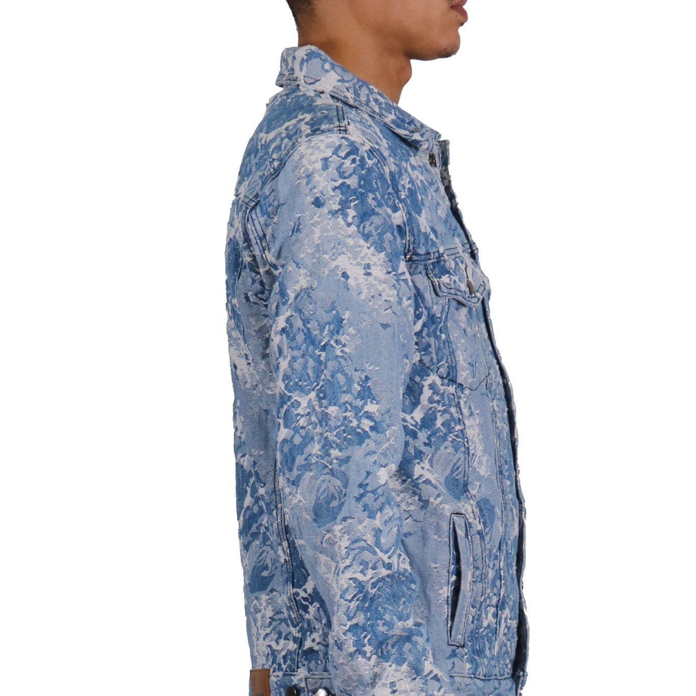 Flex Men's Jacquard Denim Jacket - Love to KleepMen's JacketKLEEPLove to Kleep