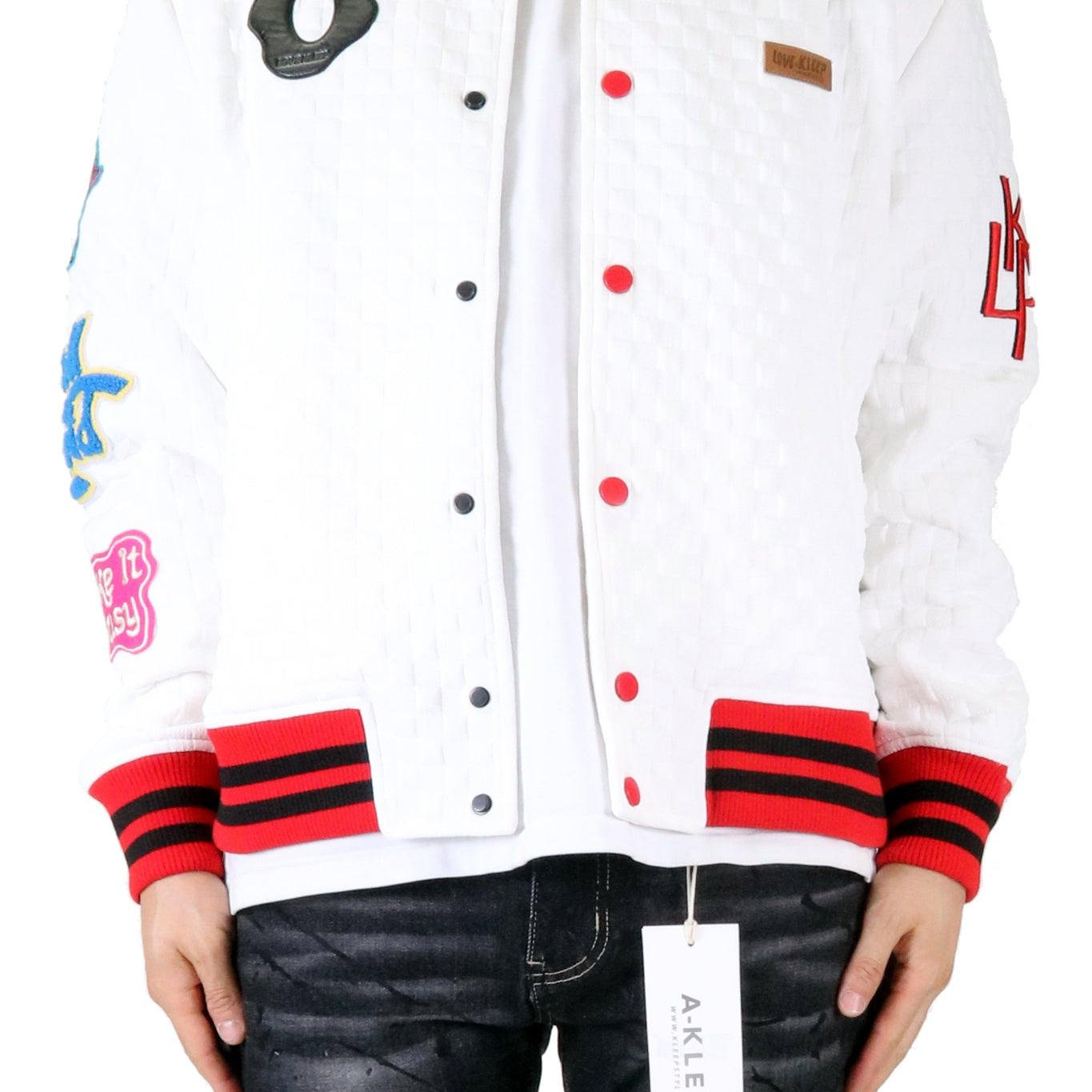 BLANCO Waffle Square Pattern Jacket with patches - Love to KleepMen's JacketKLEEPLove to Kleep