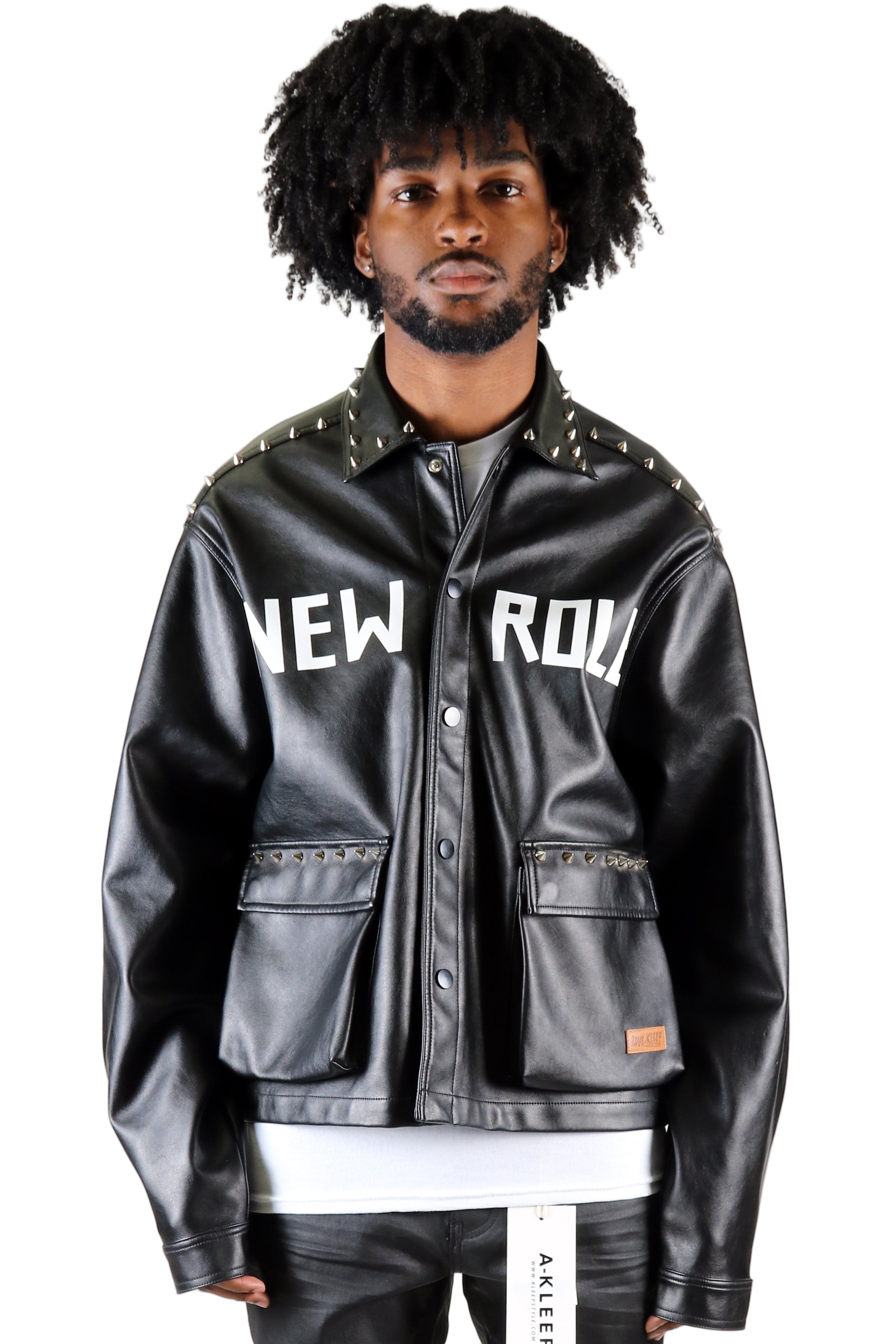 DRAKON Faux Leather Crop Top Jacket – Love to Kleep