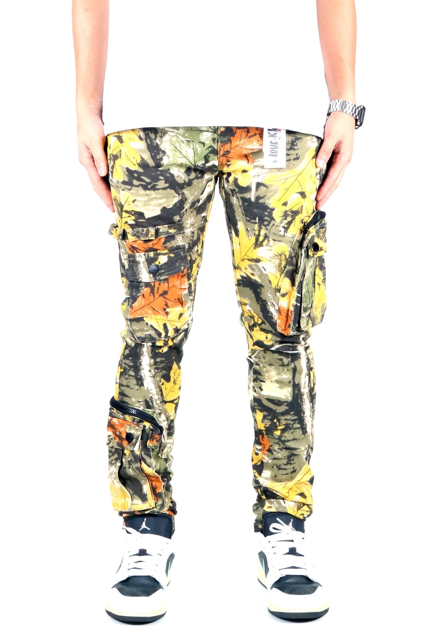 KANTA Men's premium twill forest camo pattern cargo pants. - Love to KleepMen's PantsKLEEPLove to Kleep