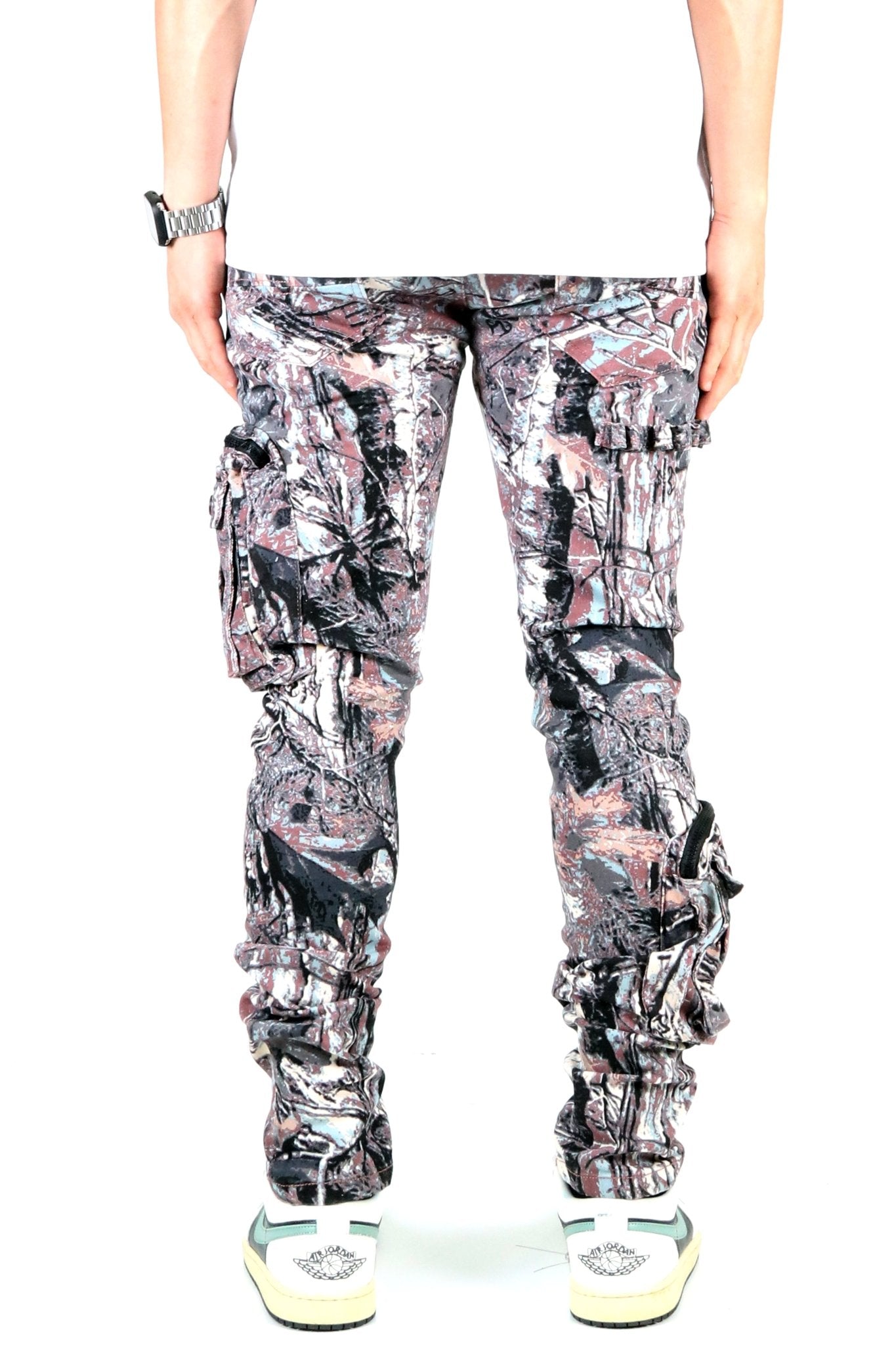 KUSA Men's premium twill forest camo pattern cargo pants
