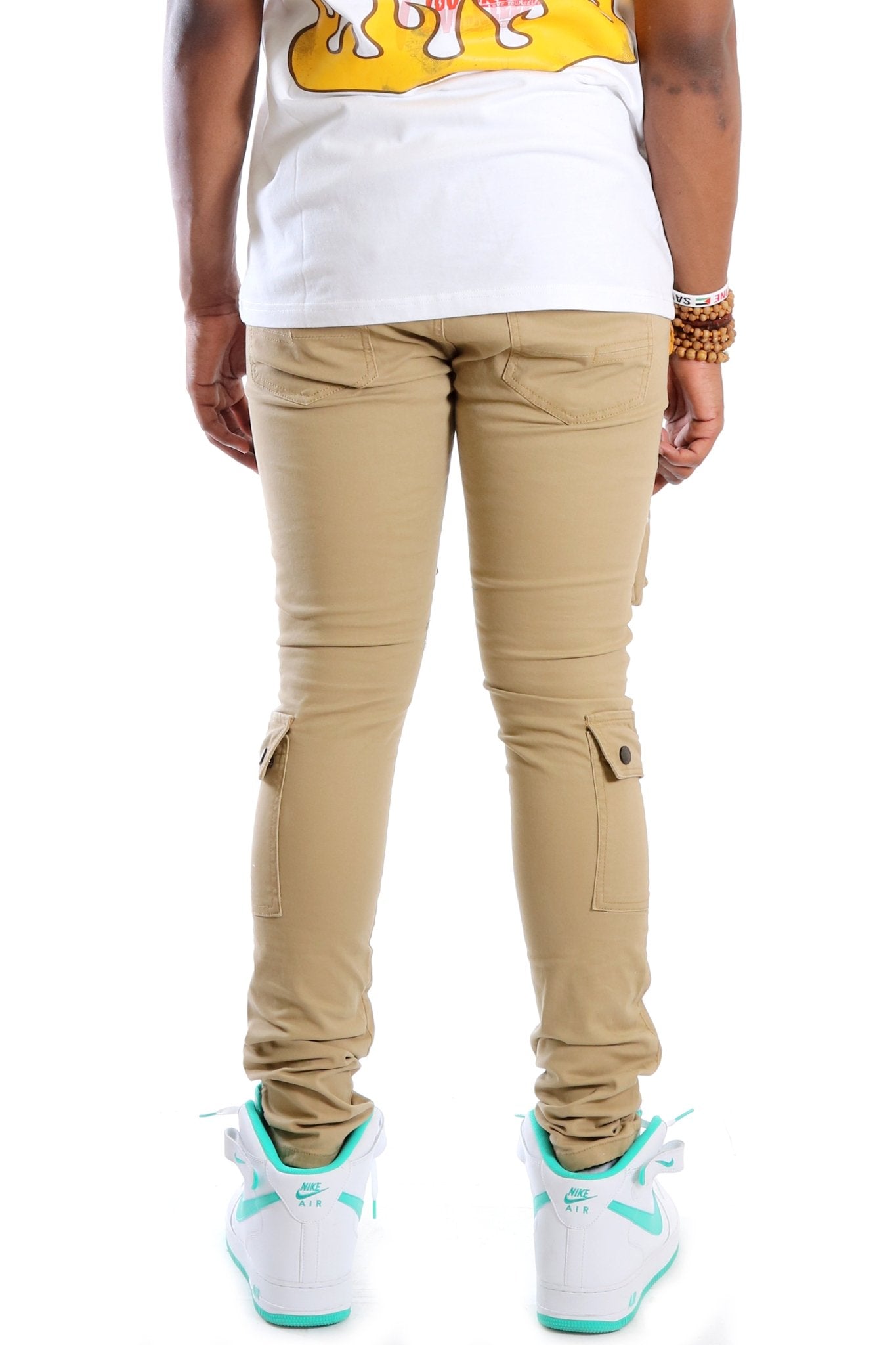 VENGE Men's premium twill khaki cargo pants. - Love to KleepMen's PantsKLEEPLove to Kleep