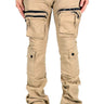 VENGE Men's premium twill khaki stacked cargo pants. - Love to KleepMen's PantsKLEEPLove to Kleep