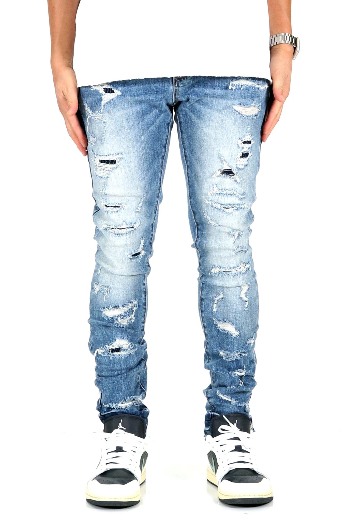 PINO Men's Premium Heavy Washed Skinny Denim Pants - Love to KleepMen's PantsKLEEPLove to Kleep