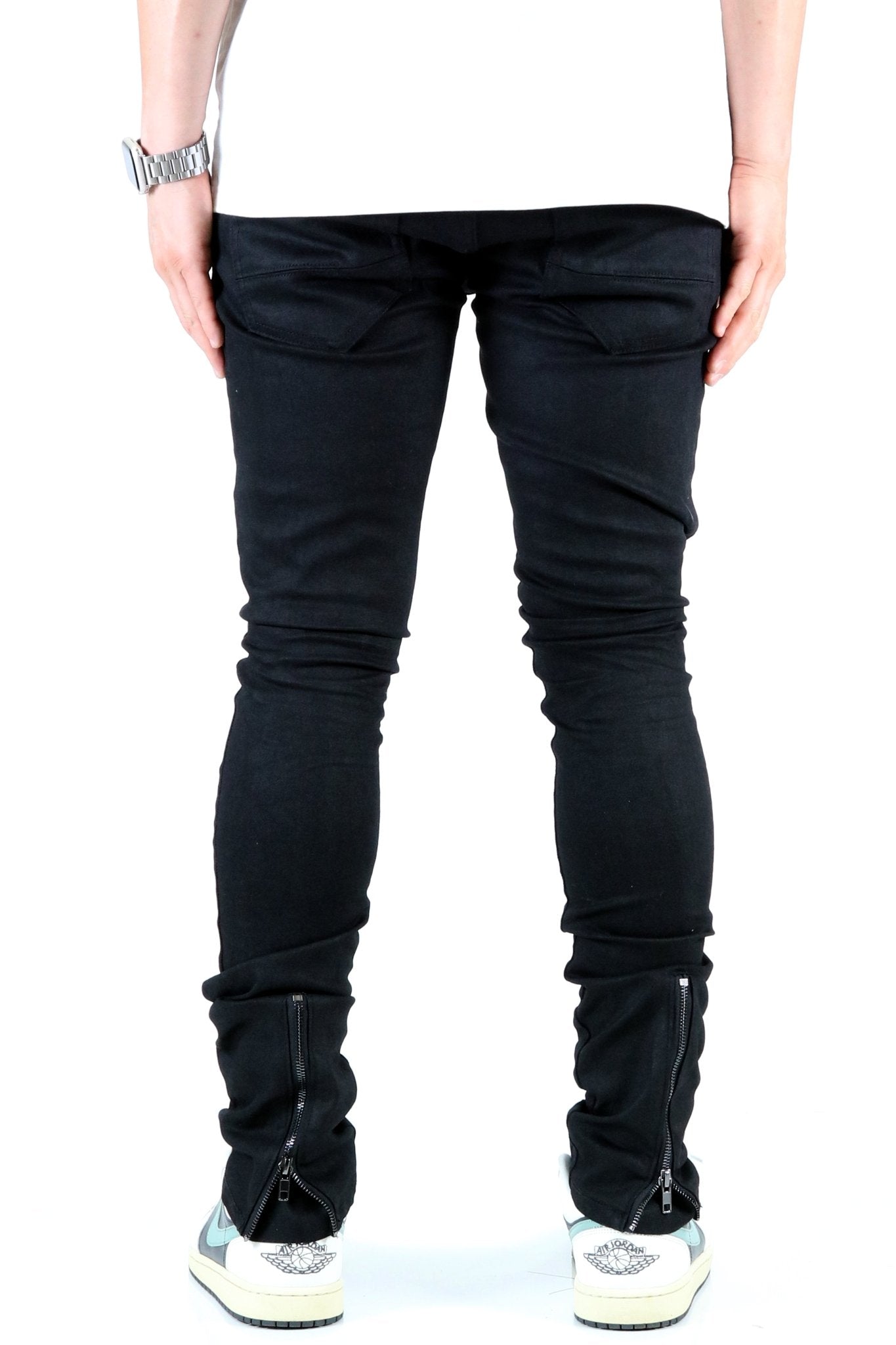 ALAN Men's Premium Wax Coated Skinny Denim Pants – Love to Kleep