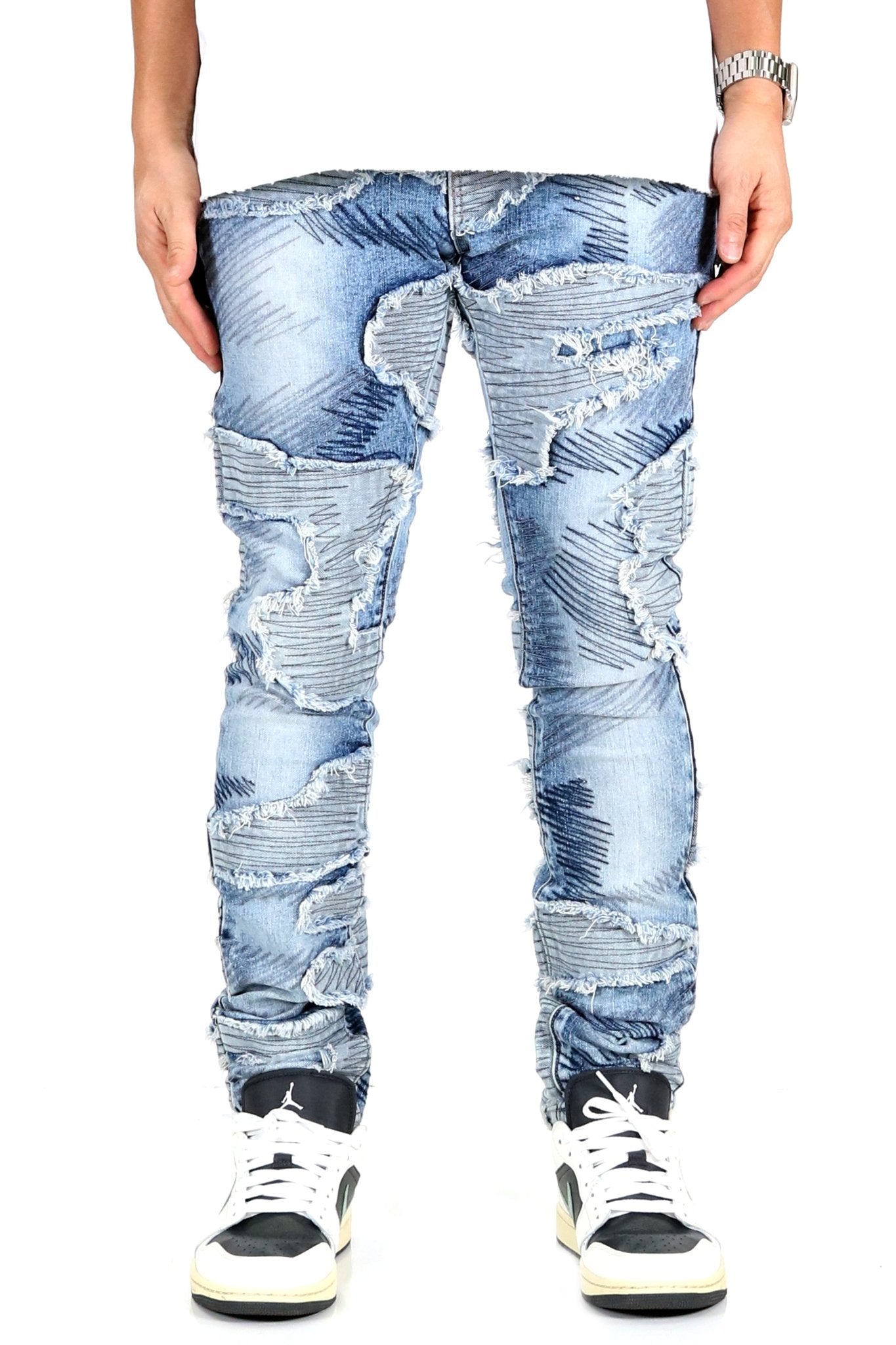 SPHERE Men's Premium Heavy Washed Skinny Denim Pants - Love to KleepMen's PantsKLEEPLove to Kleep