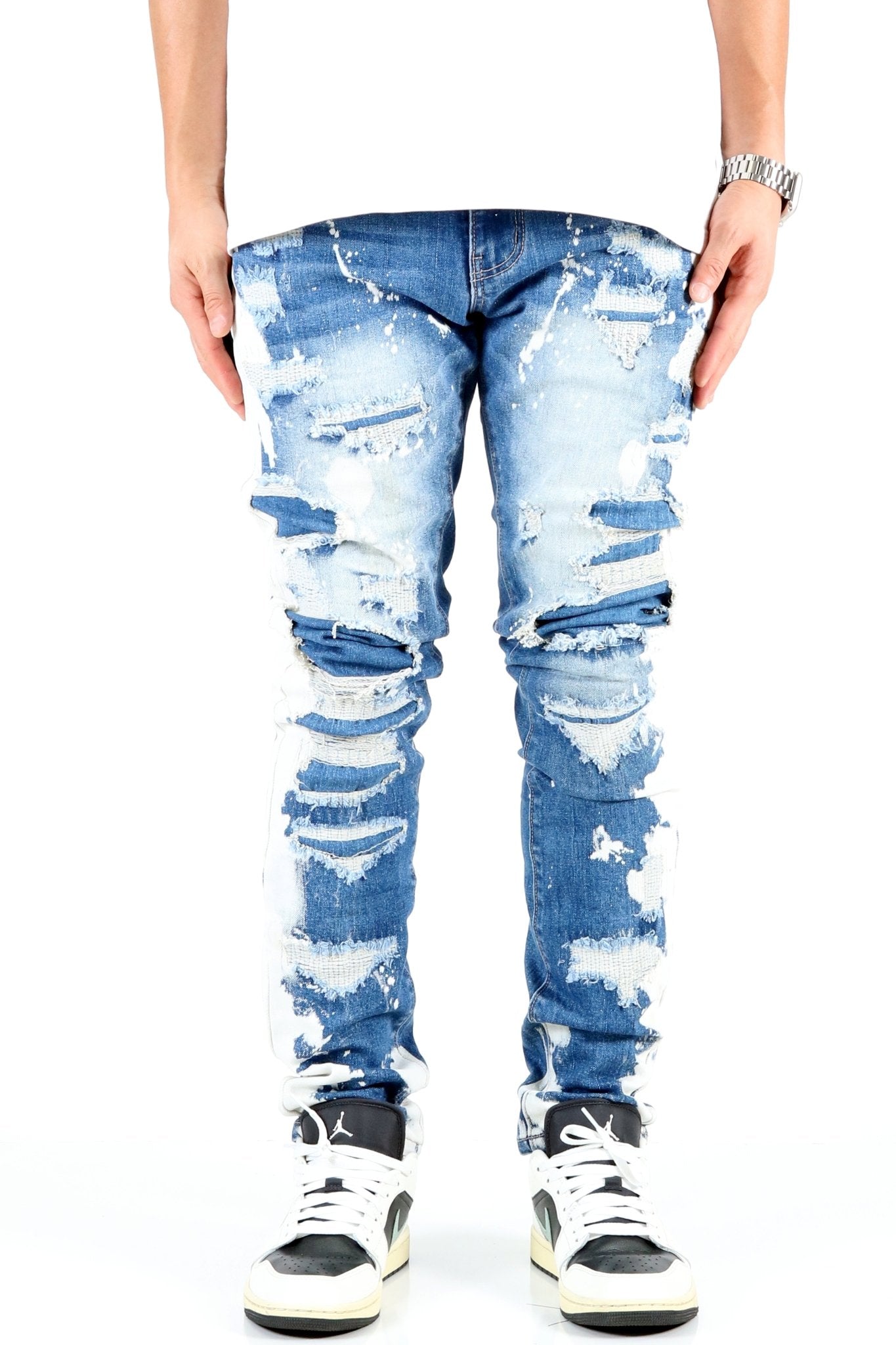 SAVAGE Men's Premium Heavy Washed Skinny Denim Pants – Love to Kleep