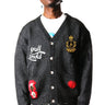 BRIX Men's premium sweater cardigan with embroidery & patches - Love to KleepMen's CardiganKLEEPLove to Kleep