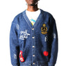 MAINZ Men's premium sweater cardigan with embroidery & patches - Love to KleepMen's CardiganKLEEPLove to Kleep