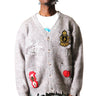 SUPA Men's premium sweater cardigan with embroidery & patches - Love to KleepMen's CardiganKLEEPLove to Kleep