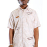 BATCH Men's ripped & repaired short sleeve button down shirt - Love to KleepMen's ShirtKLEEPLove to Kleep