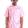 Blister Men's ripped & repaired short sleeve button down shirt - Love to KleepMen's ShirtKLEEPLove to Kleep