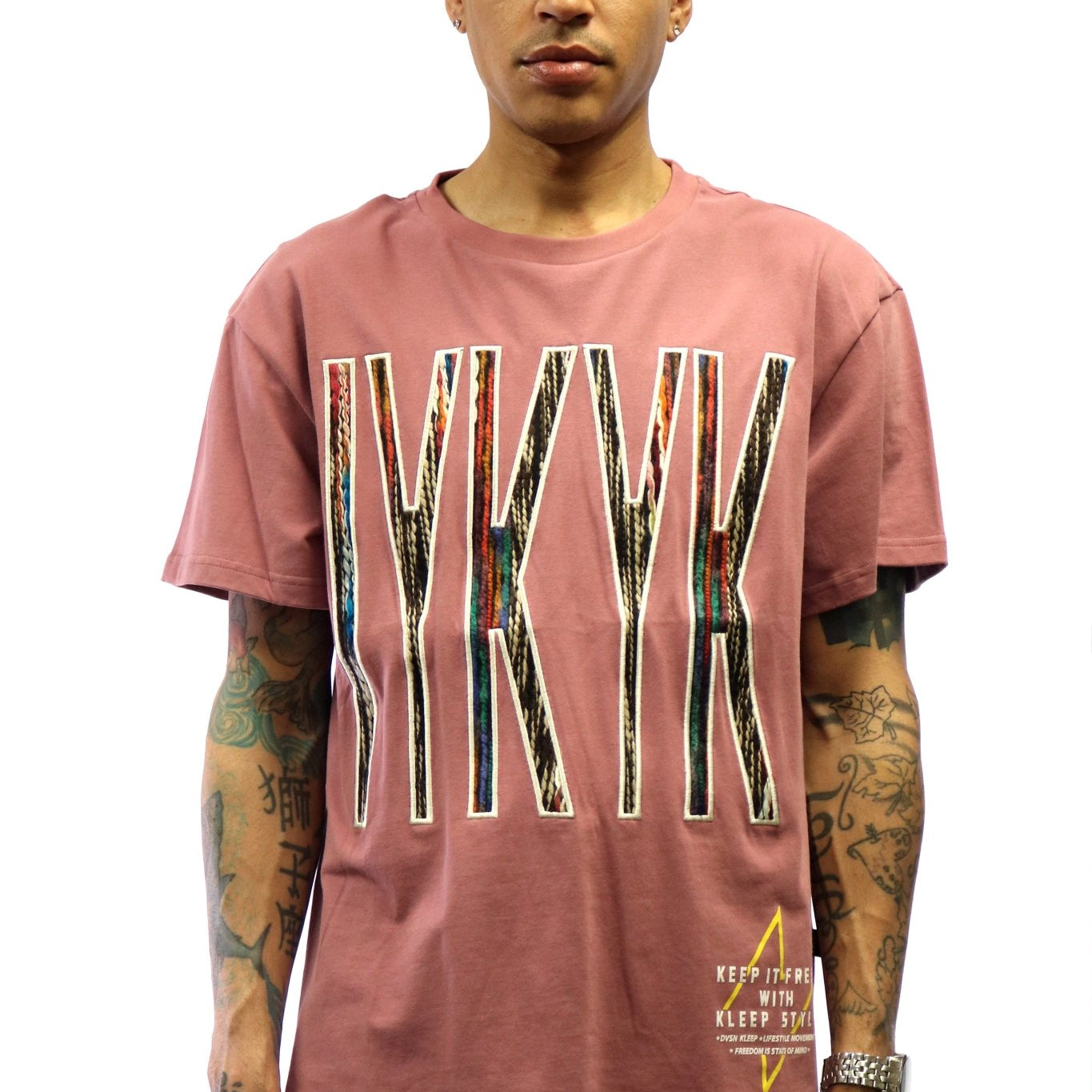 BRENT Men's IYKYK emb lettering plum cotton short sleeve tee - Love to KleepMen's TeeKLEEPLove to Kleep