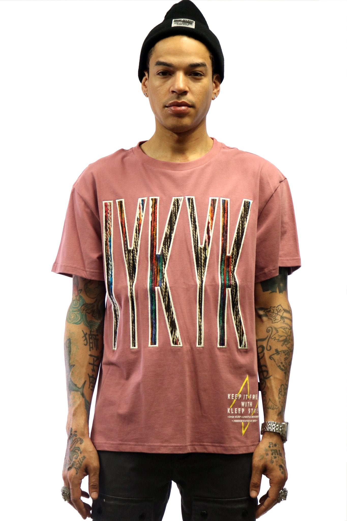 BRENT Men's IYKYK emb lettering plum cotton short sleeve tee - Love to KleepMen's TeeKLEEPLove to Kleep