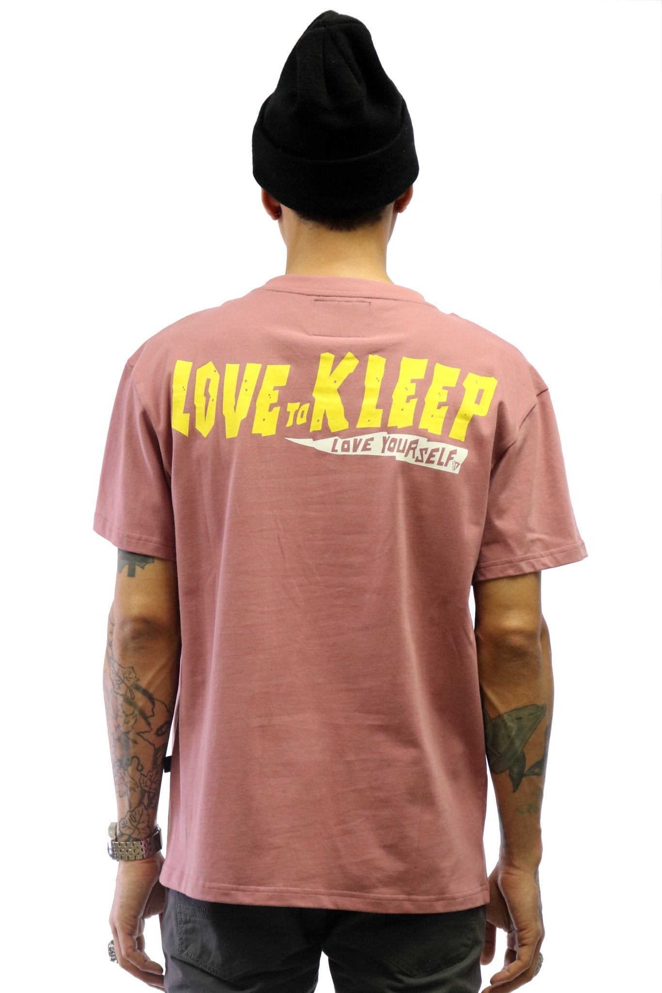 BRENT Men's IYKYK emb lettering plum cotton short sleeve tee - Love to KleepMen's TeeKLEEPLove to Kleep