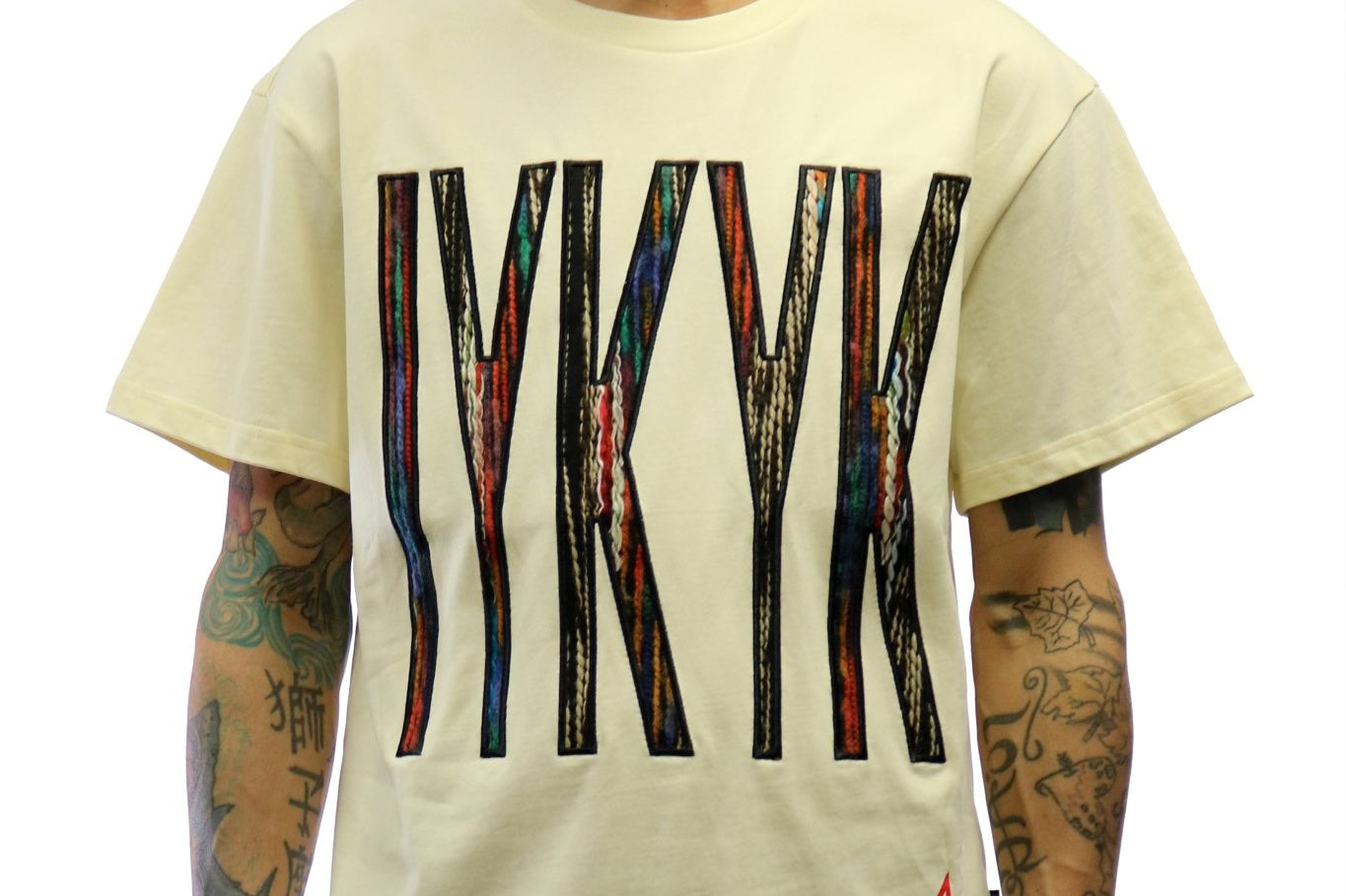 FORT Men's IYKYK emb lettering cream cotton short sleeve tee - Love to KleepMen's TeeKLEEPLove to Kleep