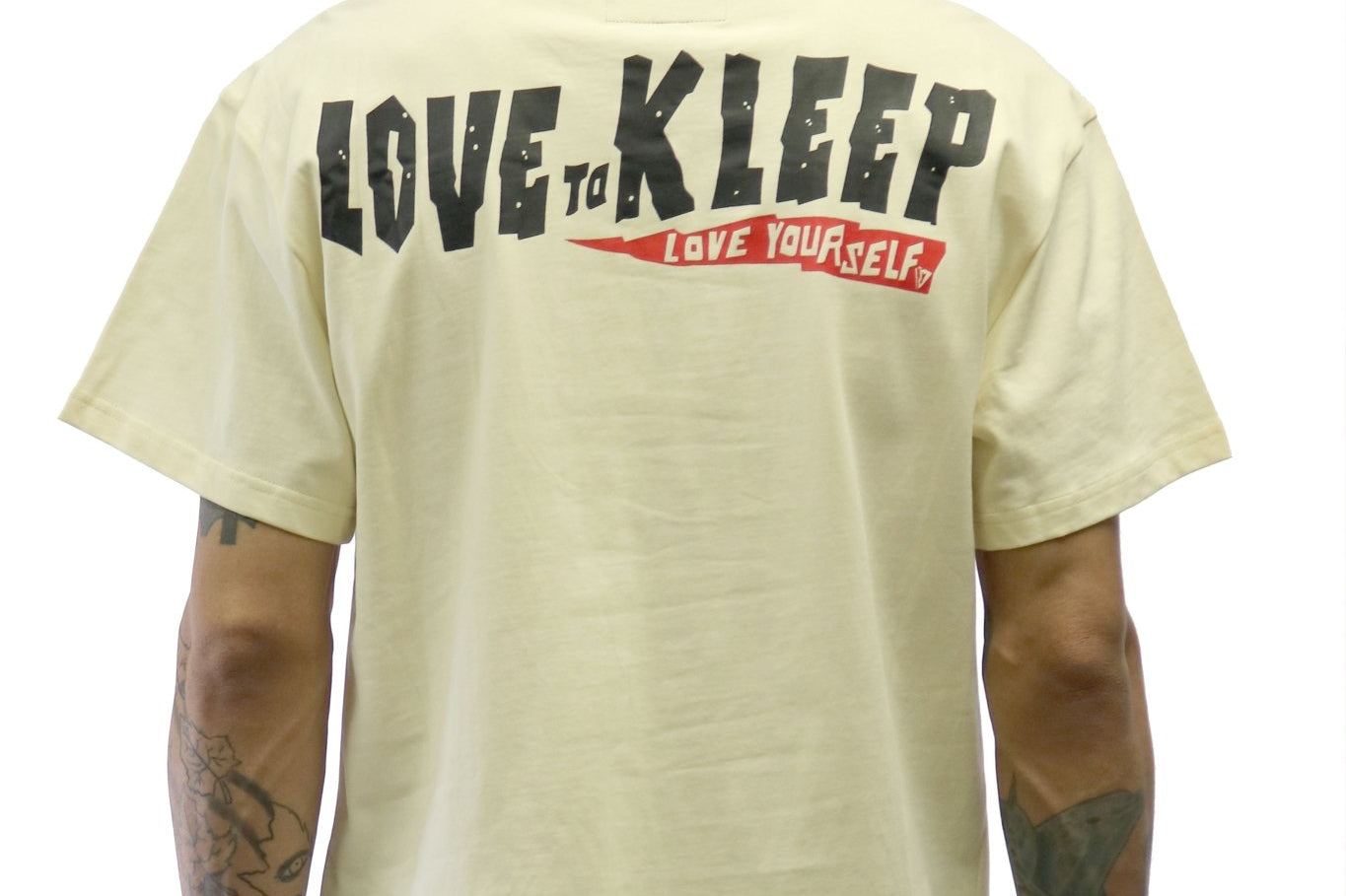 FORT Men's IYKYK emb lettering cream cotton short sleeve tee - Love to KleepMen's TeeKLEEPLove to Kleep