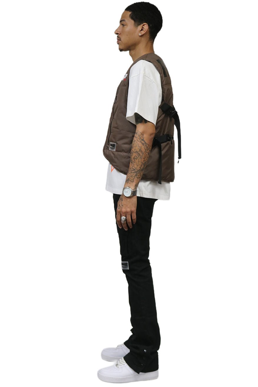 HAZEL Men's premium cire padded vest with functional tape and multi pocket - Love to KleepMen's JacketKLEEPLove to Kleep