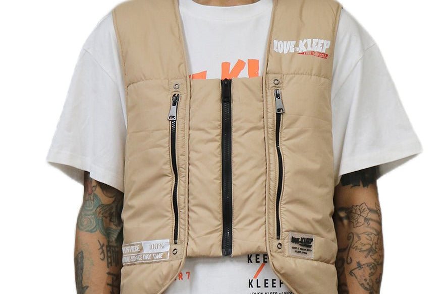 KIEL Men's premium cire padded vest with functional tape and multi pocket - Love to KleepMen's JacketKLEEPLove to Kleep