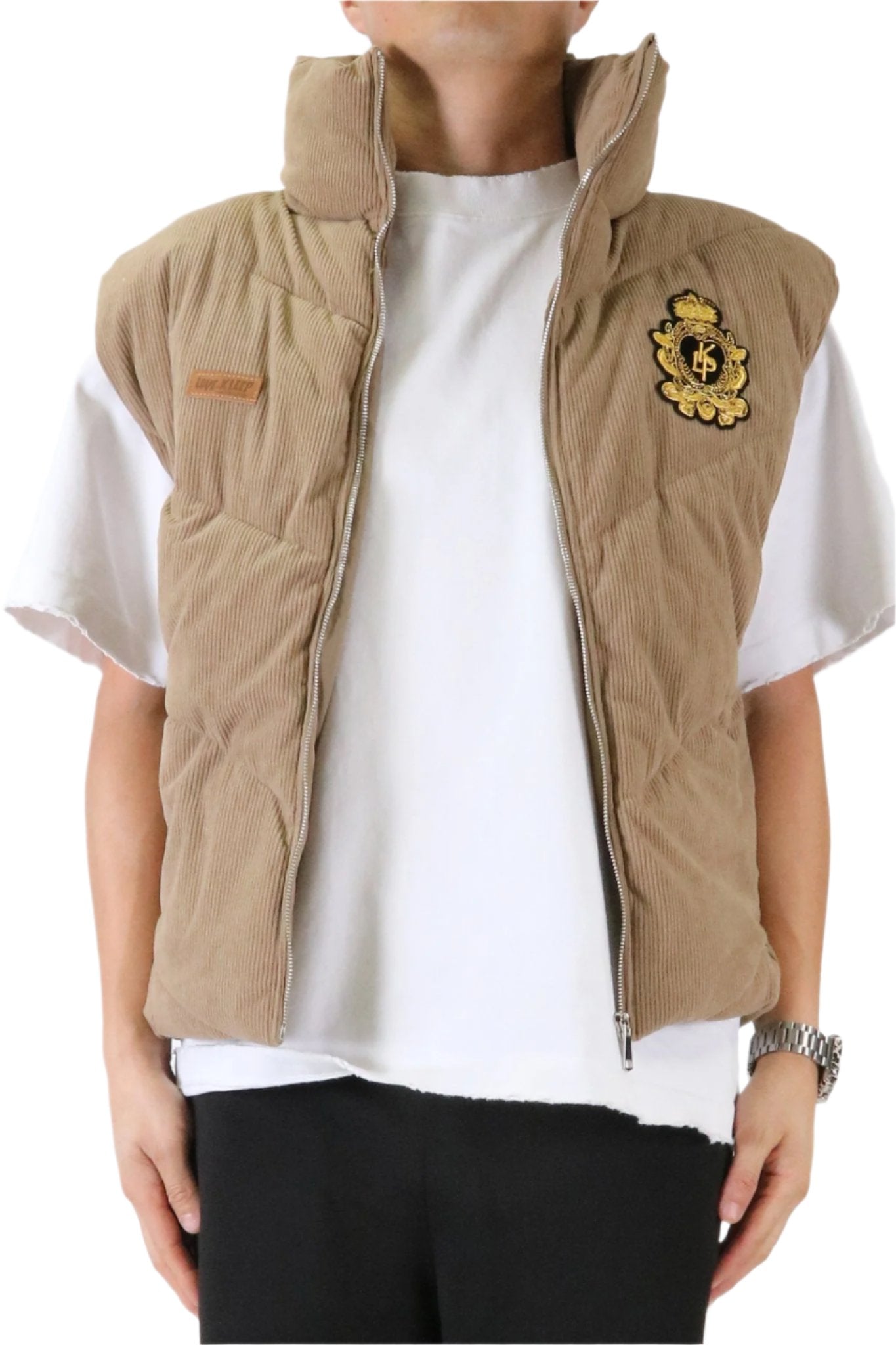 ECRU Corduroy Puff Vest - Love to KleepMen's JacketKLEEPLove to Kleep