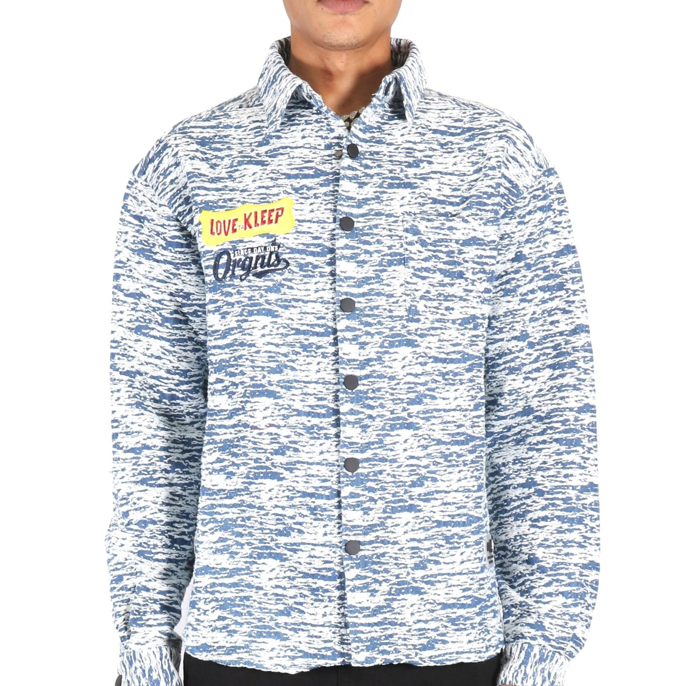 ROX Men's mixed jacquard texture shirt - Love to KleepMen's ShirtKLEEPLove to Kleep