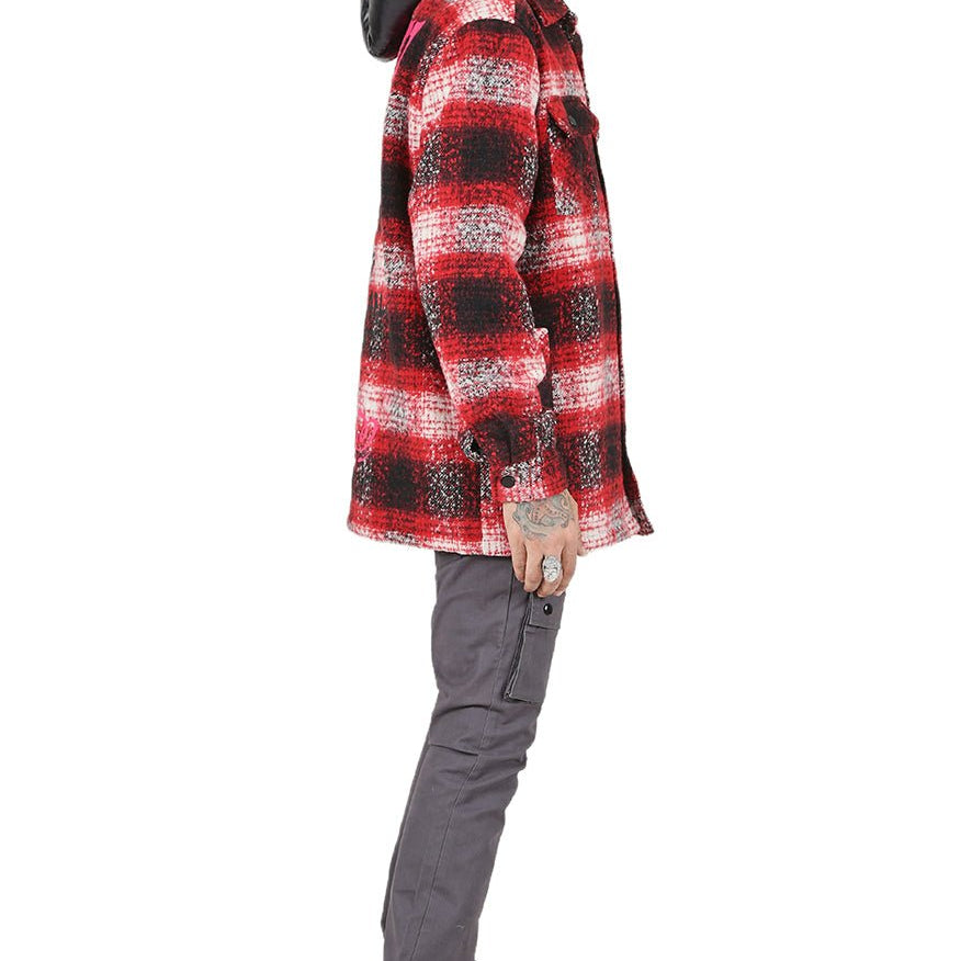 MACKAY Men's Oversize Heavy Flannel Outer Shirket with detachable Cire Hoodie - Love to KleepMen's Heavy Flannel Oversize Outer ShirtKLEEPLove to Kleep