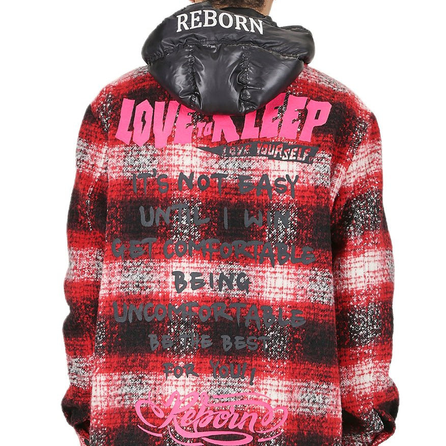 MACKAY Men's Oversize Heavy Flannel Outer Shirket with detachable Cire Hoodie - Love to KleepMen's Heavy Flannel Oversize Outer ShirtKLEEPLove to Kleep