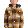 BENIT Kid's Oversize Flannel outer shirket with detachable padded cire hood - Love to KleepKid's JacketKLEEPLove to Kleep