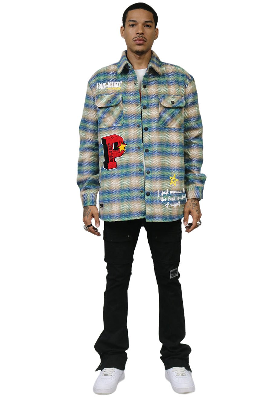 LAWN Men's Oversize Heavy Flannel Outer Shirket - Love to KleepMen's Heavy Flannel Oversize Outer ShirtKLEEPLove to Kleep