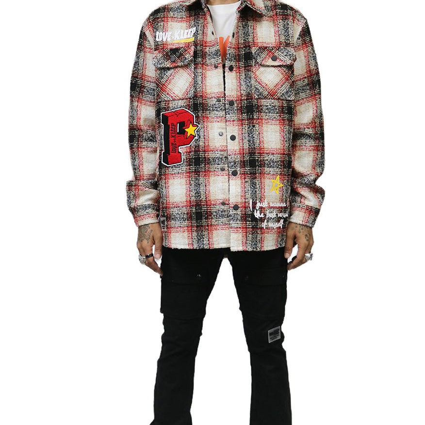 PEYOTO Men's Oversize Heavy Flannel Outer Shirket - Love to KleepMen's Heavy Flannel Oversize Outer ShirtKLEEPLove to Kleep