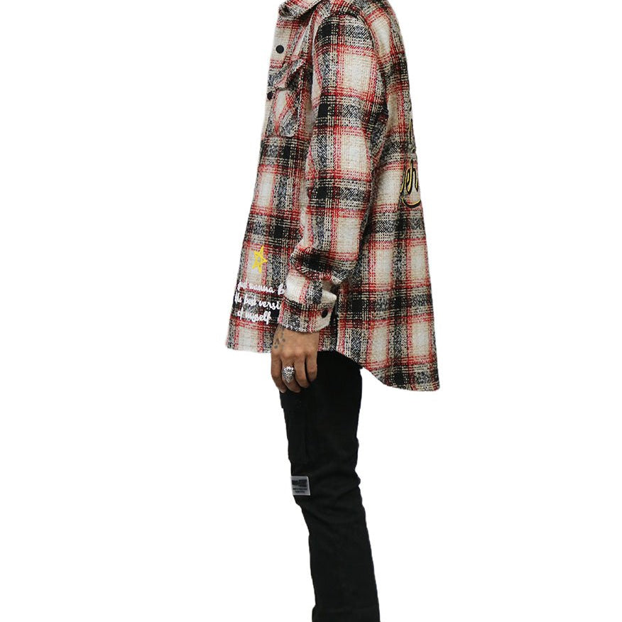 PEYOTO Men's Oversize Heavy Flannel Outer Shirket - Love to KleepMen's Heavy Flannel Oversize Outer ShirtKLEEPLove to Kleep