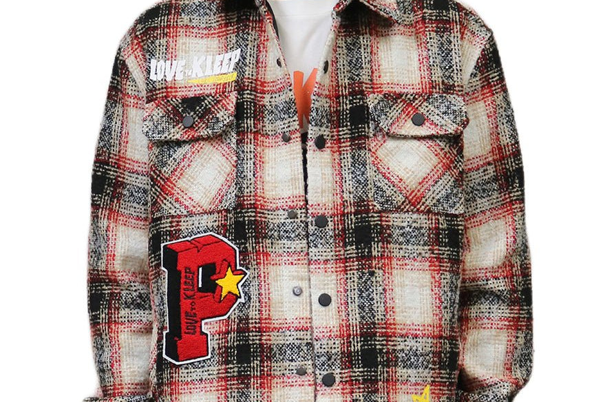 PEYOTO Men's Oversize Heavy Flannel Outer Shirket - Love to KleepMen's Heavy Flannel Oversize Outer ShirtKLEEPLove to Kleep