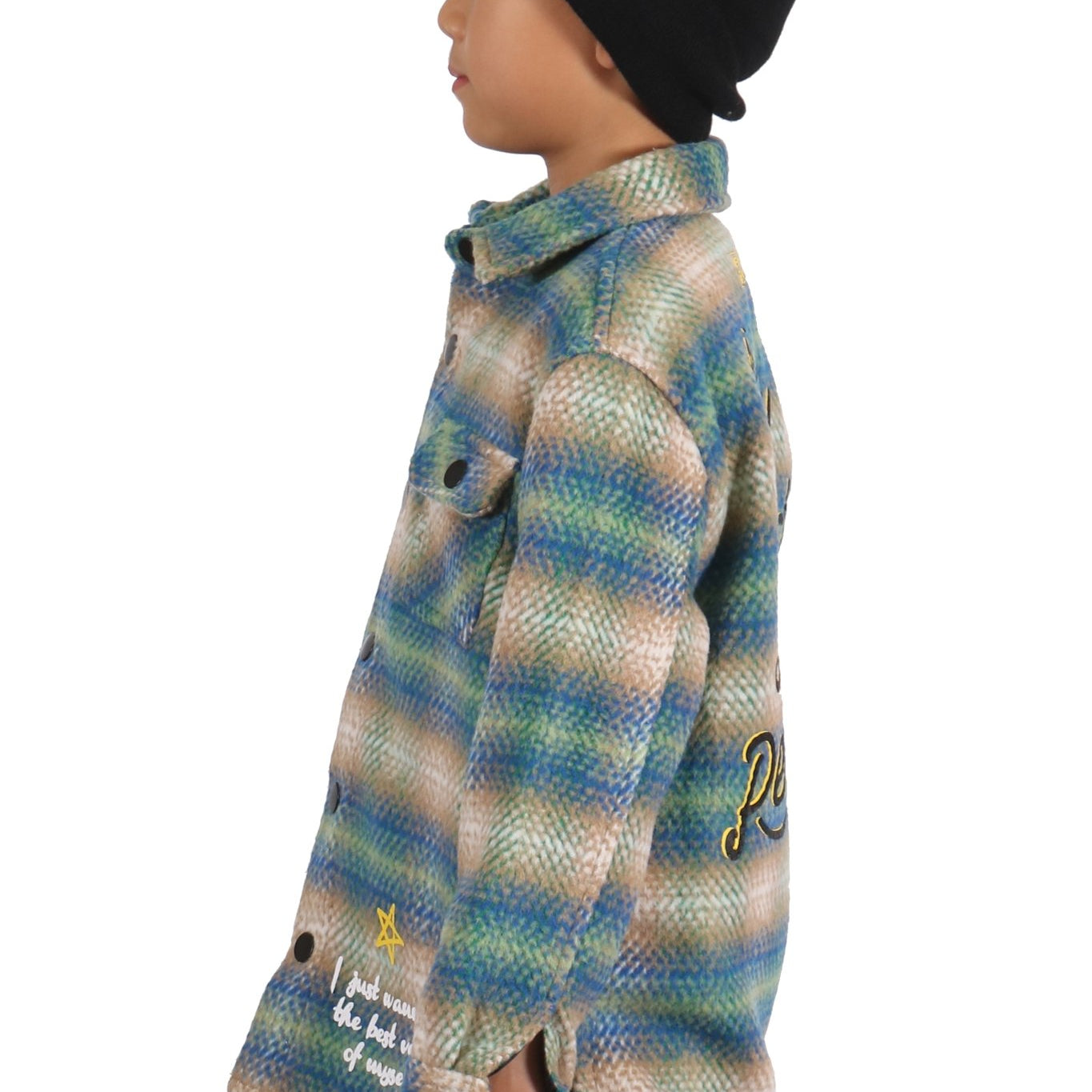 LAWN Kid's Oversize Flannel outer shirket - Love to KleepShirts & TopsKLEEPLove to Kleep