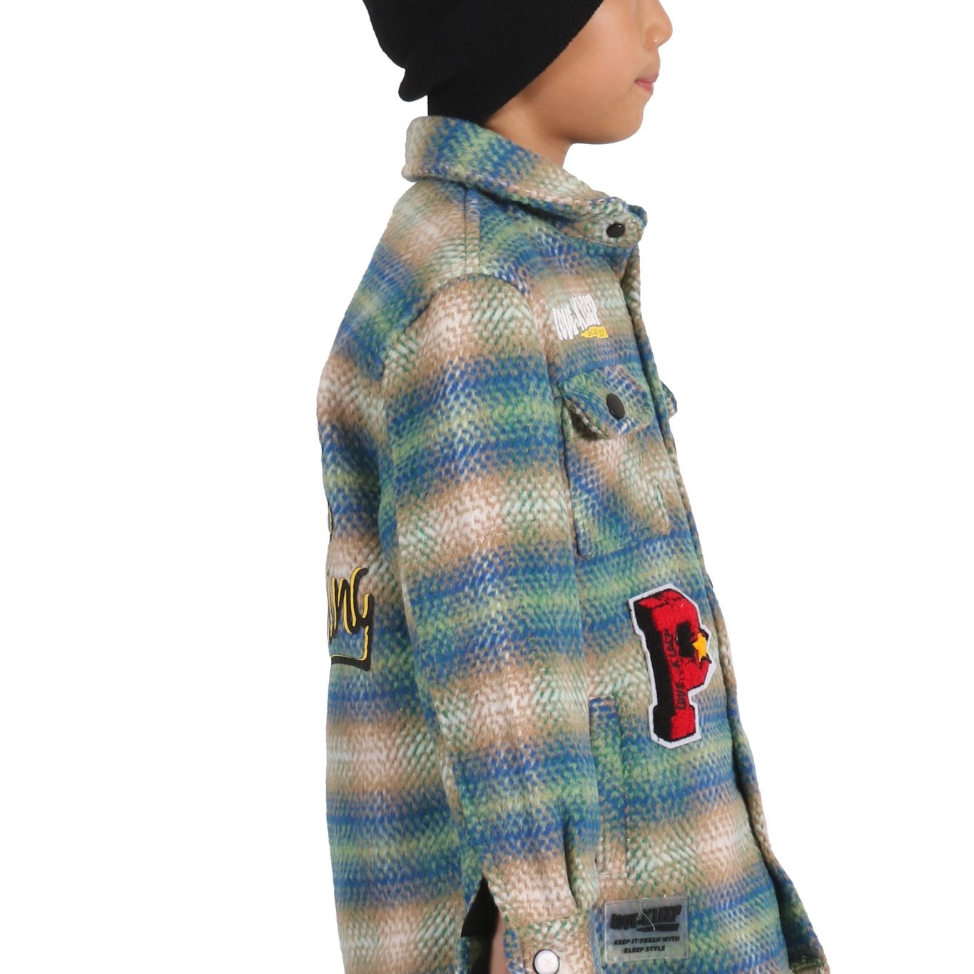 LAWN Kid's Oversize Flannel outer shirket - Love to KleepShirts & TopsKLEEPLove to Kleep