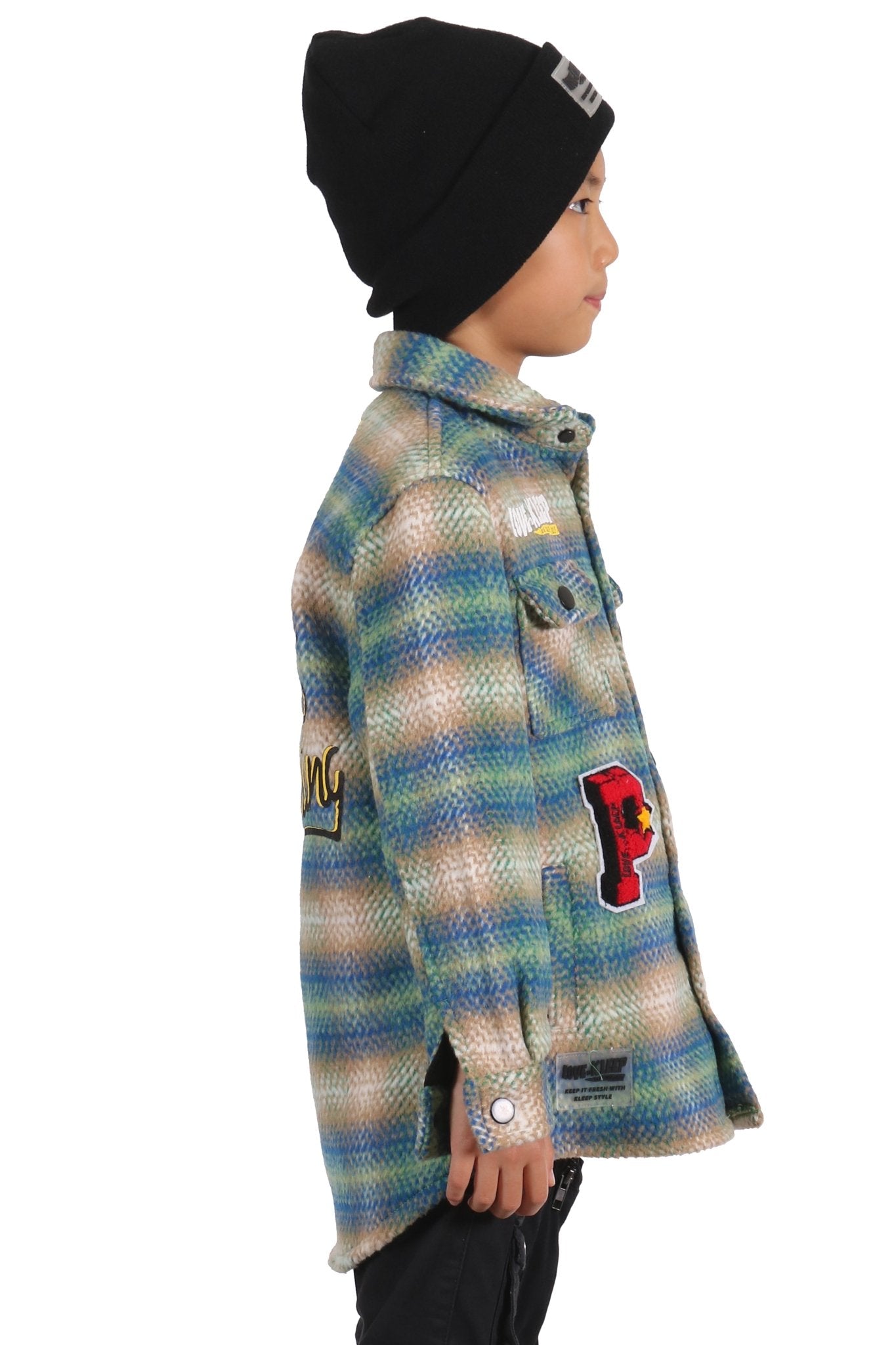 LAWN Kid's Oversize Flannel outer shirket - Love to KleepShirts & TopsKLEEPLove to Kleep